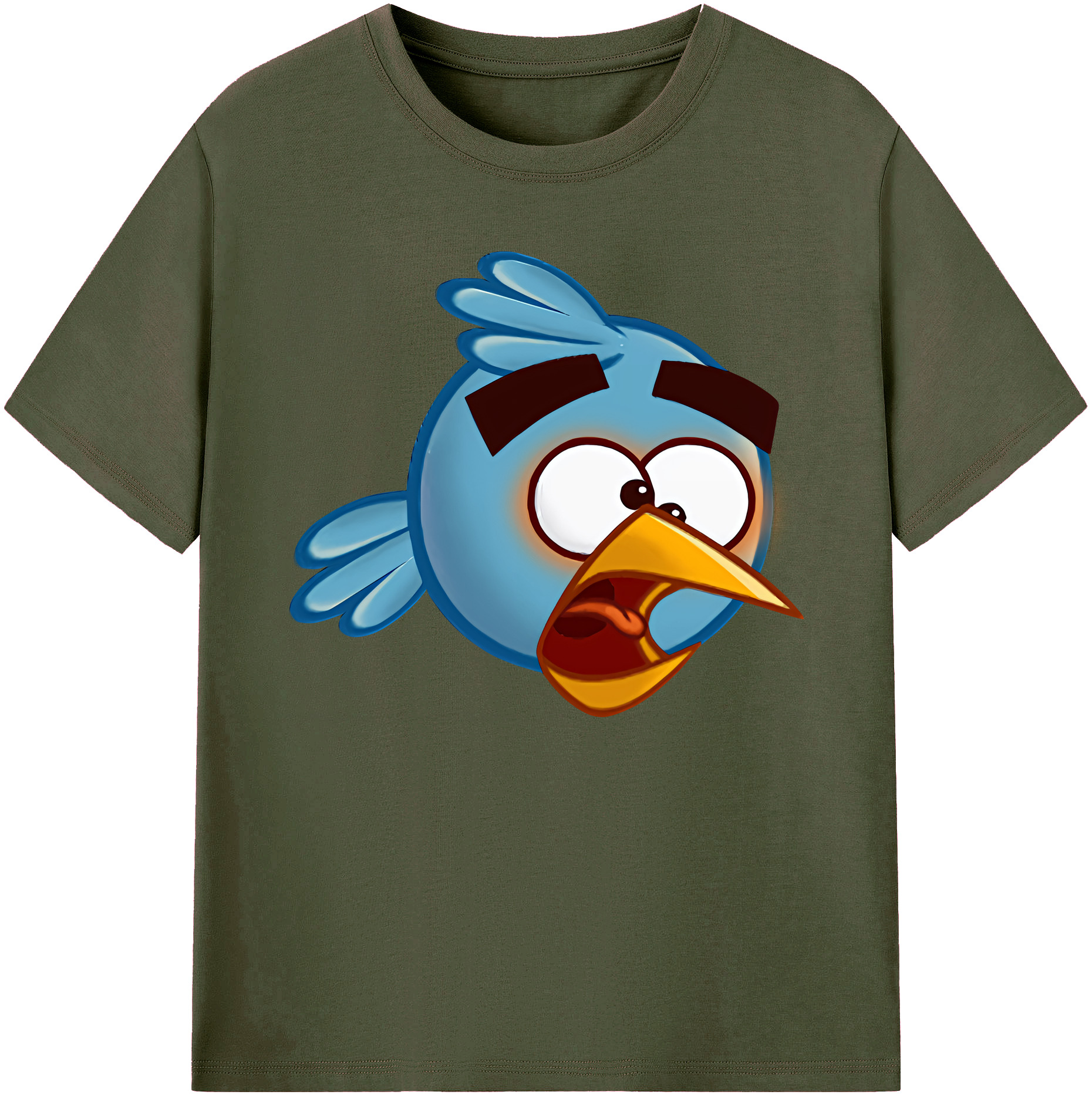 （画像用） Angry Birds アングリーバード 綿100％ メンズ半袖Tシャツ｜肌触りやわらか＆通気性